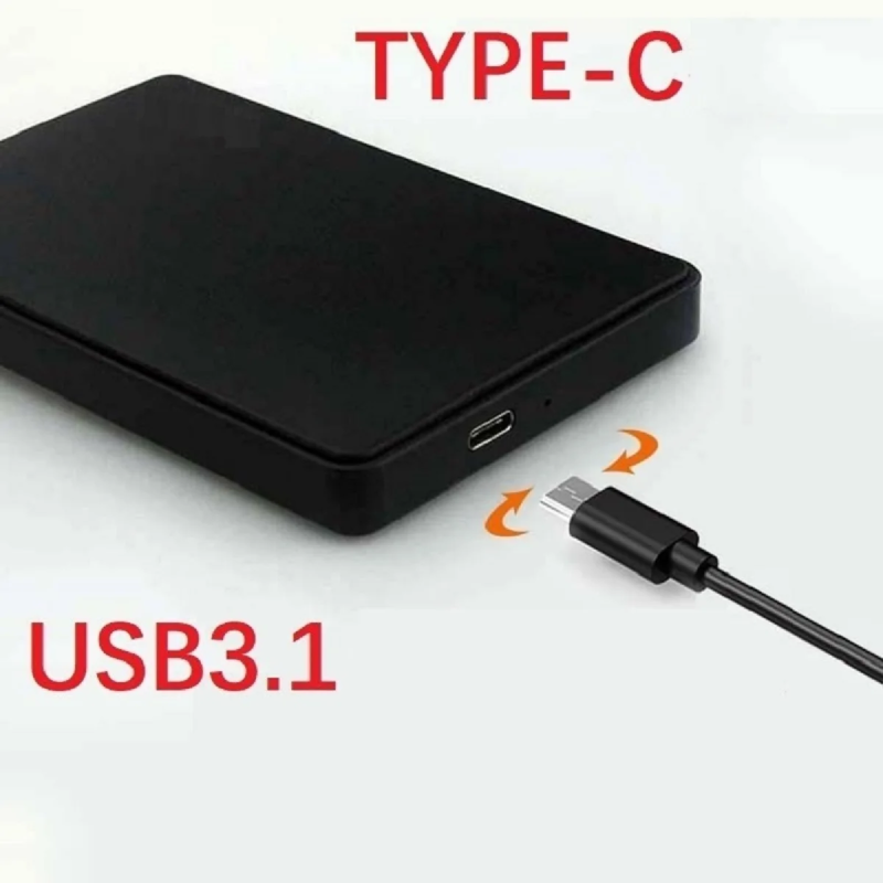Boîtier vide de disque dur/SSD mobile SATA USB3.1 de 2,5 pouces